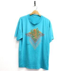 Vintage Fort Worth Texas Desert Cactus T Shirt XL
